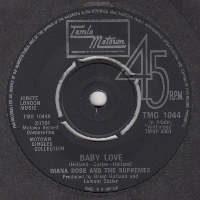 Diana Ross And The Supremes – Baby Love / Stop! In The Name Of Love Diana Ross And The Supremes – Baby Love / Stop! In The Name Of Love